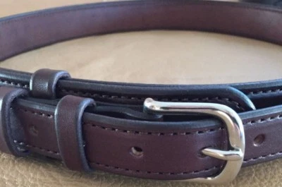 1-1/2 AMISH HECHO A MANO VAQUERO OCCIDENTAL TEXAS RANGER CUERO CINTURÓN DINERO 1.5" EE. UU. CCW Foto 1 de 4