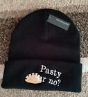 BNWT ADULT PASTY UR NO? CORNISH BEANIE HAT BLACK BEECHFIELD NEW WITH TAGS