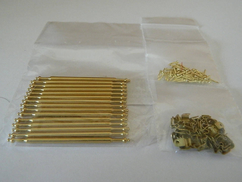 Streets Ahead Dolls House Pack of Brass Stair Rods and Brackets 12th Scale