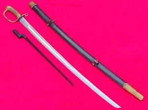 Military Russian Sword Cossack Cavalry Saber Number Blade Brass Handle W/Bayonet - Picture 1 of 16