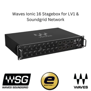 Waves Ionic 16 SoundGrid 16x12 Preamp Stagebox eMotion LV1 Plugin Mix Interface - Picture 1 of 9