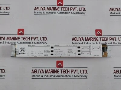 WIPRO WBF 90314 Electronic Ballast 3 X 14 W 150-270V 50HZ 0.22A - Imagen 1 de 4