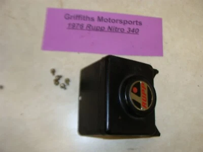 1976 RUPP NITRO 340 440? water pump belt pulley cover guard top engine plate - Image 1 of 4