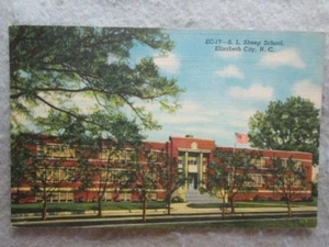 Vintage S.L. Sheep School, Elizabeth City, North Carolina Postcard 1948 - Picture 1 of 2