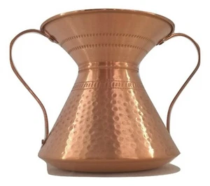 Tina Conca in rame martellata a mano antimacchia leggera diametro 13 cm arredo - Picture 1 of 4