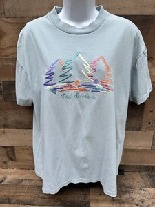 90s Vintage CO Colorado Vail Company Green Shirt VTG L Large - Picture 1 of 6