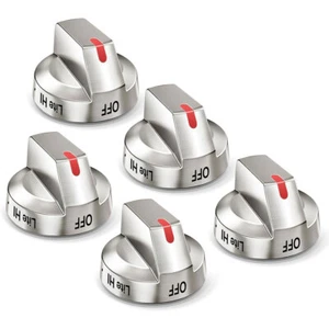 5 piezas DG64-00472A DG64-00347A para esfera Samsung perillas de acero inoxidable NX58F5300SS - Imagen 1 de 12