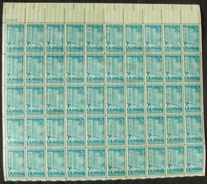 US 3¢ stamp SC #1109 MACKINACK BRIDGE full sheet MNH 1958. - Picture 1 of 1