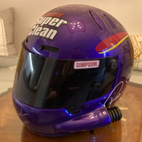 Simpson SP-RX8 Custom Helmet - Castrol Super Clean Rob Slavinski Sig Ed. 2001 Cover