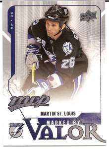2008-09 Upper Deck MVP Marked By Valor Martin St. Louis #MV10