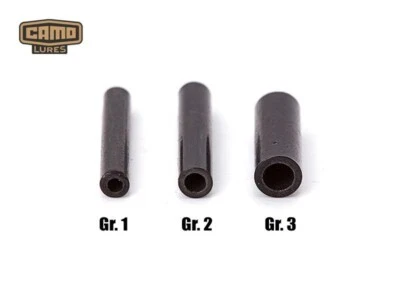 CAMO-TACKLE Camo Lures Quetschhülsen 50 Stk. Gr. 1 2 3 Klemmhülsen Black Neu Tackle Crimp