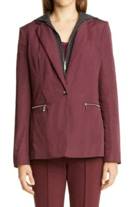 Lafayette 148 Blazer Jacket Cabernet Women's Sz XL NEW NWT N164 - Picture 1 of 5
