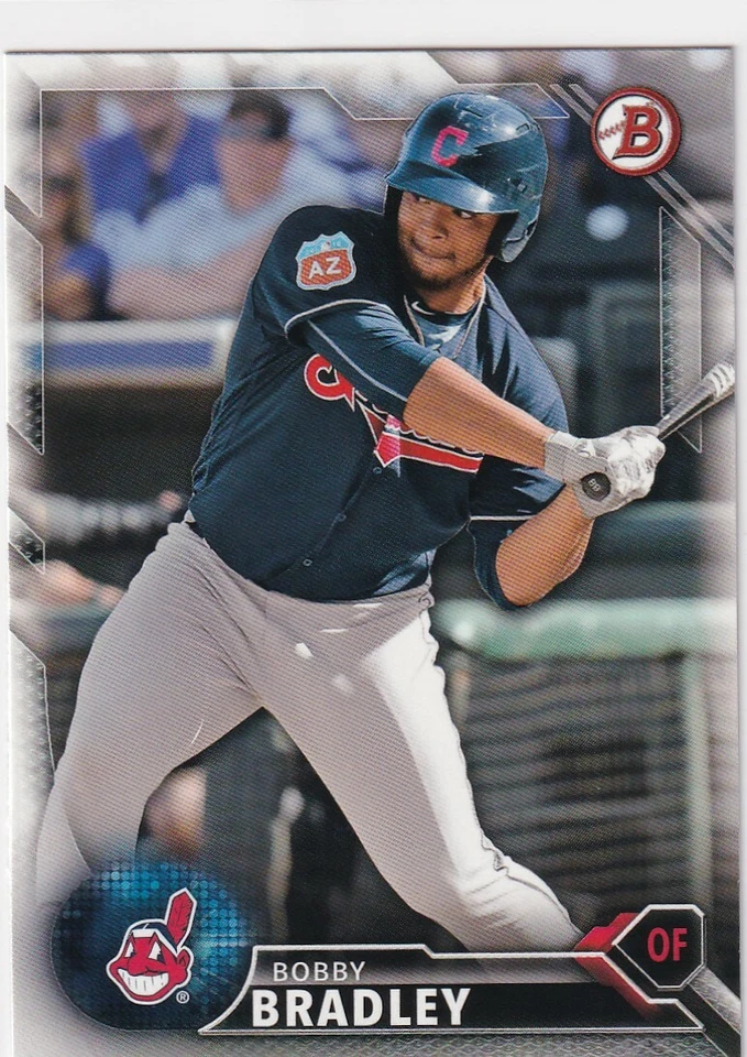 2016 BOWMAN DRAFT RC BOBBY BRADLEY CLEVELAND INDIANS ROOKIE H5893 - Image 1 of 2