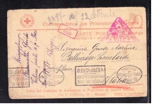 Cartolina Prigionieri di Guerra WW1 Croce Rossa  UNGHERIA Mezőszentgyörgy WY783 - Picture 1 of 1