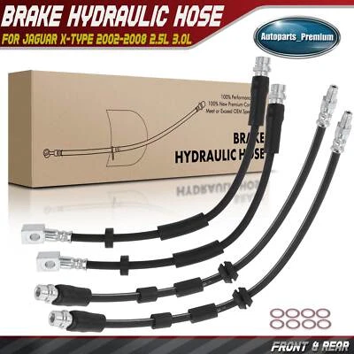 Гидравлический шланг переднего и заднего тормоза для Jaguar X-Type 2002-2008 2,5 л V6 3,0 л 4 шт. - Изображение 1 из 4