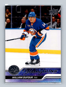 2023-24 Upper Deck Series 1 Young Guns William Dufour #206 Islanders