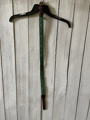 Cinturón de cuero Preston para palos de golf agujero 18 cinta de latón verde talla 28 Foto 1 de 2