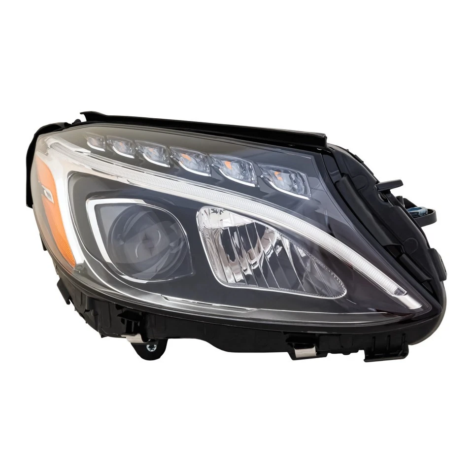 适用于梅赛德斯-奔驰 C63 AMG S 2015 2016 2017 年车头灯乘客侧 | LED — 第 1/4 张图片