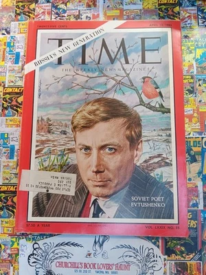 Time Magazine April 13, 1962 - Soviet Poet Evtushenko -full magazine - Image 1 of 4