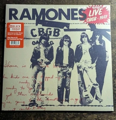 RAMONES Live At CBGB, 1977 USA LP Color Vinyl RSD Black Friday 2025 - Image 1 of 2