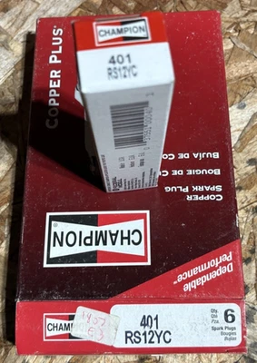 Champion RS12YC Copper Plus Spark Plugs #401 (Pack of 6) - Image 1 of 2