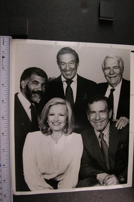 LOT: Four 1980s TV NEWS PRESS PHOTOS with Press Snipes~TYPE 1 photos (Lot #464) - Image 1 of 4