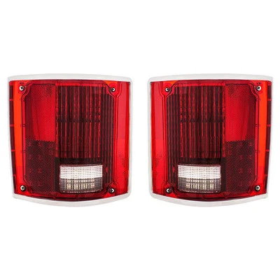 1973-1991 Chevy/GMC: Tail Light LED Set (Red, with Trim) - Pair - Image 1 of 4
