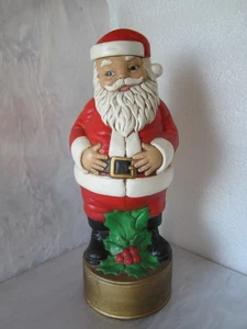 SUPER CUTE ORIGINAL VINTAGE 1974 CHRISTMAS SANTA CERAMIC WHISKEY LIQUOR DECANTER - Picture 1 of 9
