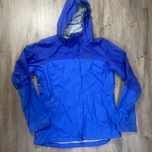 Chaqueta de lluvia REI Co-op Rainier para mujer azul medio cremallera completa impermeable - Imagen 1 de 8