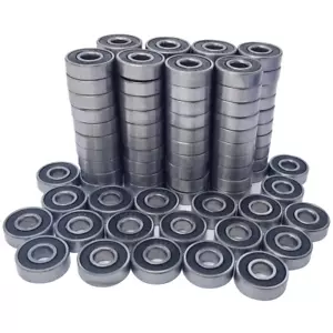 100 Pack 608-2RS Skateboard Bearing, Rolling Bearings, 8X22X7Mm 608Rs Bearing - Picture 1 of 12