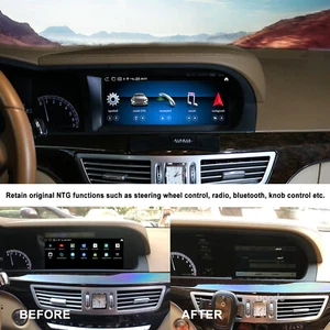 10.25" Android Screen Carplay Upgrade for Mercedes Benz S W221 2005-2008 RHD - Picture 1 of 6