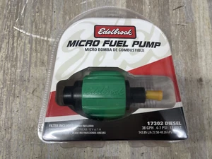 Edelbrock Universal Diesel 12V Micro Electric Fuel Pump 38 GPH / 144 LPH 17302 - Picture 1 of 4