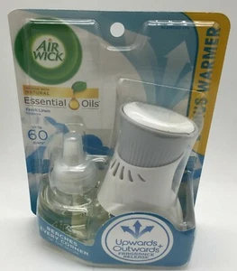Air Wick Essential Oil Plug In Scented Oil Starter Kit FRESH LINEN - Picture 1 of 3