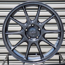 One 18x9.5 Rota STRIKE R 5x100 +38 Hyper Black Wheel