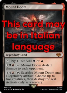 MTG MOUNT DOOM EXC - MONTE FATO 258 - LTR - MAGIC - Bild 1 von 1