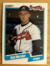 1990 Fleer Kent Mercker Baseball Rookie Card (RC) #590 Braves High-Grade NM O/C