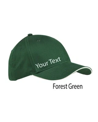 Gorra de béisbol sándwich de sarga bordada personalizada de 6 paneles (personalizada) gorra de papá Foto 1 de 4