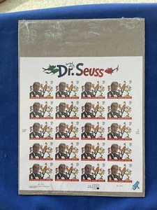 SCOTT  3835 DR. SEUSS, MINT SHEET IN ORIGINAL  P.O.  PACKAGE - Picture 1 of 2