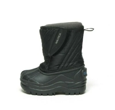 Bota NAUTICA para niños pequeños para clima de nieve NT127K negra/negra Foto 1 de 4