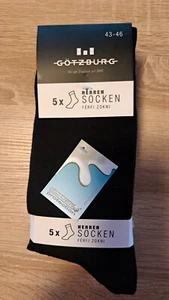 5er Pack Götzburg Business Herren Socken Gr. 43-46 schwarz - Bild 1 von 3