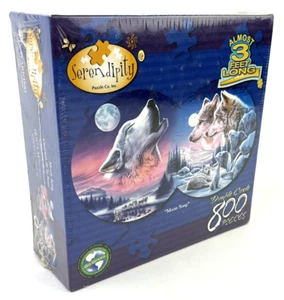 Moon Song 800 Piece Puzzle Serendipity Puzzle Co Wolves Howling - Picture 1 of 7