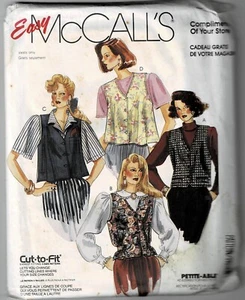 McCall's 0021 Misses ungefütterte Westen Größe 8-18 UNCUT FF - Bild 1 von 1