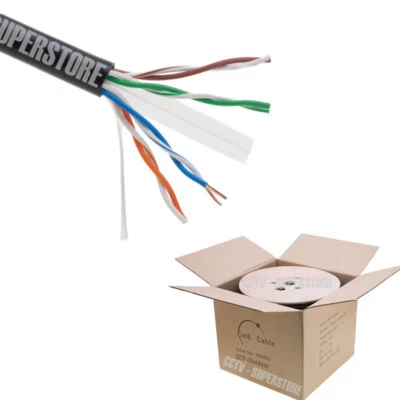 500ft Cat6 LAN Network Ethernet Cable Wire Cat-6 Waterproof Outdoor Burial - Image 1 of 4