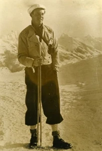 King Leopold of Belgium Mountain Alps Old Press Photo 1930's - Picture 1 of 3