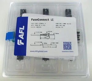 AFL FuseConnect LC OM3 Glasfaser-Stecker, 6er-Pack FUSE-LC2M50L-6 ~ STSI - Bild 1 von 7