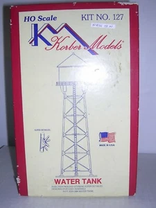 KORBER MODELS #127  69' Era 1930 Water Tank "Black" - Building Kit  H.O. 1/87 - Picture 1 of 1
