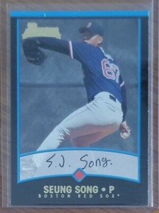 2001 Bowman Gold #279 Seung Song Boston Red Sox Baseball Card 