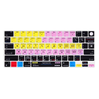 XSKN Serato DJ Shortcuts Keyboard Cover for 2021-2025 Macbook Pro 14.2/16.2 inch - Image 1 of 4