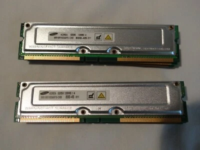 Dell Samsung RAMBUS RDRAM - 128MB ECC 800-45 - C - Image 1 of 2