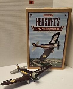 ERTL F004 Diecast Hershey's Chocolate 1932 Northrop Gamma Coin Bank Airplane